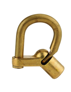 Cadenas d’artillerie 129c, talon coudé, anse laiton, vis demi-lune - THIRARD Cadenas d'artillerie