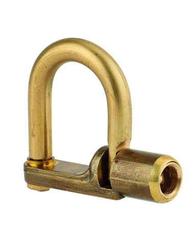 Cadenas d’artillerie 329c , talon droit, anse laiton, triangle 5mm - THIRARD Cadenas d'artillerie