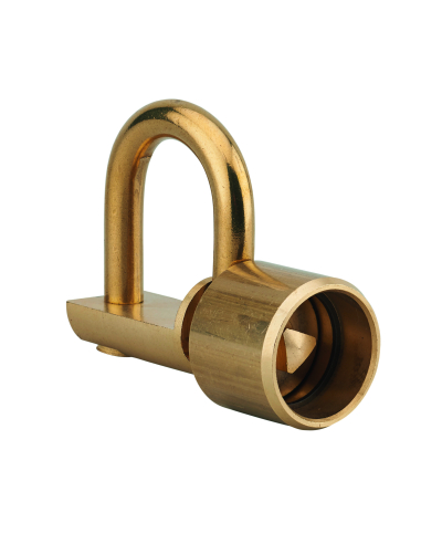 Cadenas d’artillerie, talon droit, anse laiton, triangle 9mm - THIRARD Cadenas d'artillerie