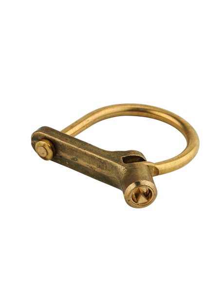 Cadenas d’artillerie 629c gm , talon coudé, anse laiton, condamnation triangle 5 mm - THIRARD Cadenas d'artillerie