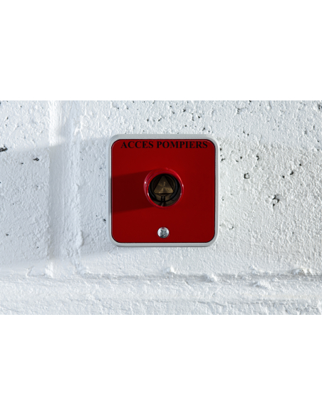Contacteur à clé pompier en applique triangle 14mm - THIRARD FBA