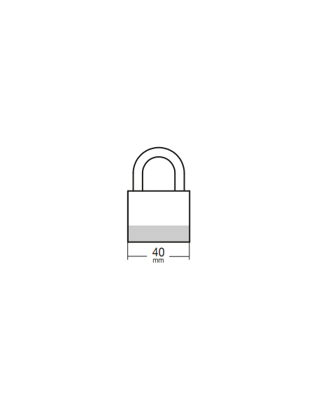 Cadenas de consignation LOTO Lockout Tagout 40 mm anse acier Ø 6 x 25 mm jaune Accessoires de consignation
