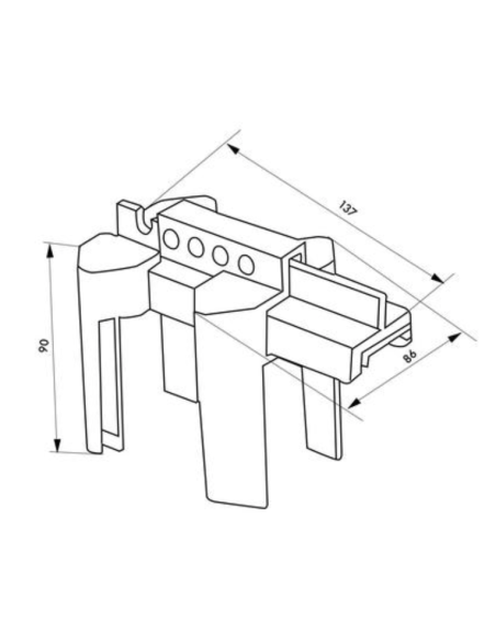 Consignation vanne 1/4 de tour pp (1/2 à 2 1/2") - THIRARD Consignation de vanne