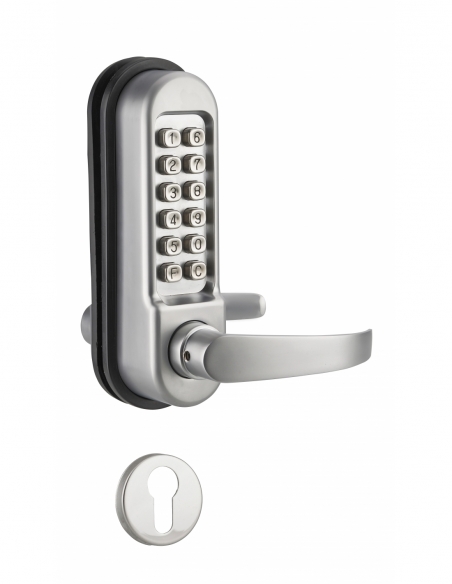 Verrou à combinaison mécanique pour serrure encastrable pour porte intérieure, carré 7mm, chromé mat - THIRARD FBA