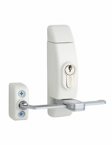 Entrebailleur à cylindre pour fenêtre, 118x130mm, blanc, 3 clés - THIRARD FBA