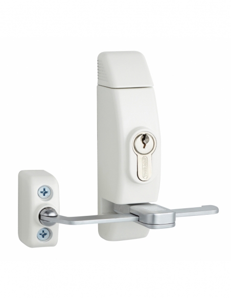 Entrebailleur à cylindre pour fenêtre, 118x130mm, blanc, 3 clés - THIRARD FBA