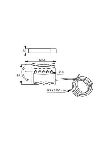 Câble de consignation ajustable Ø 3 mm longueur 1,80 m - THIRARD Câble de consignation