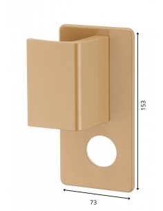 Poignée Targa A2P* pour porte palière, gauche, cylindre Ø 30mm, or - THIRARD Poignée de porte