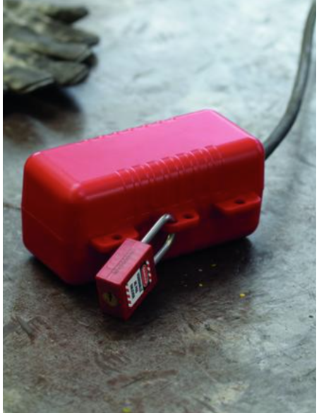 Consignation pour prise 380v, verrouillage par 4 cadenas - THIRARD Consignation électrique