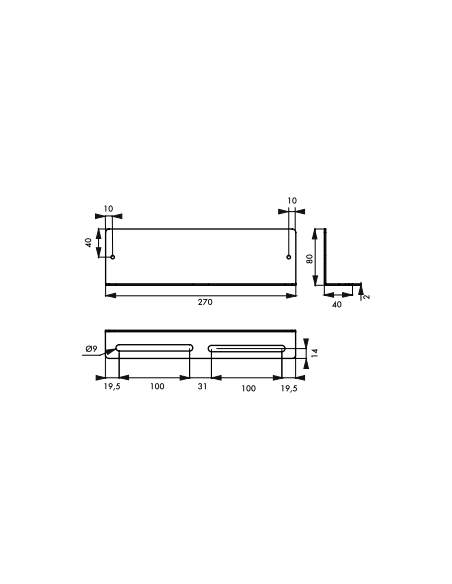 Station de stockage 10 cadenas longeur 270 mm - THIRARD Accessoires de consignation