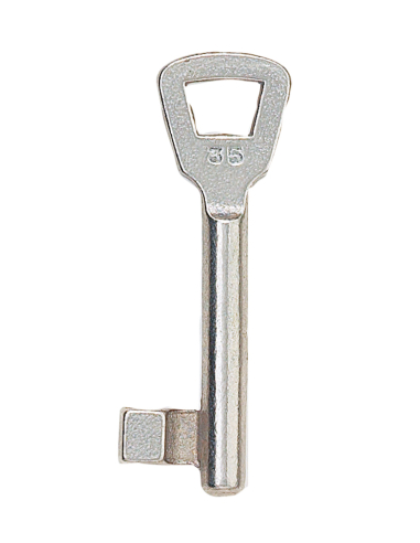Clé pour serrure à encastrer Alsace N°2 - THIRARD Clés de rechange
