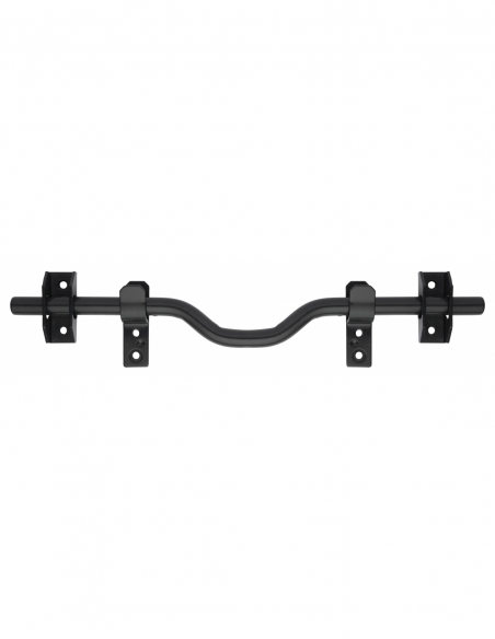 Barre de sécurité pour volet bois, acier, Ø18x460mm, zingué noir - SERRUPRO Barre de sécurité de volet