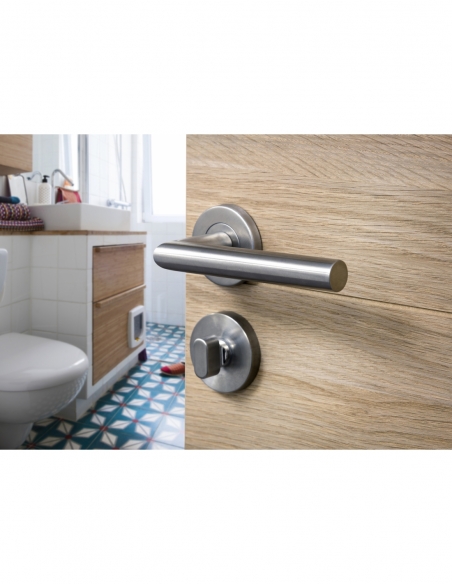 Paire de béquilles pour porte, inox, carré 7mm - THIRARD FBA