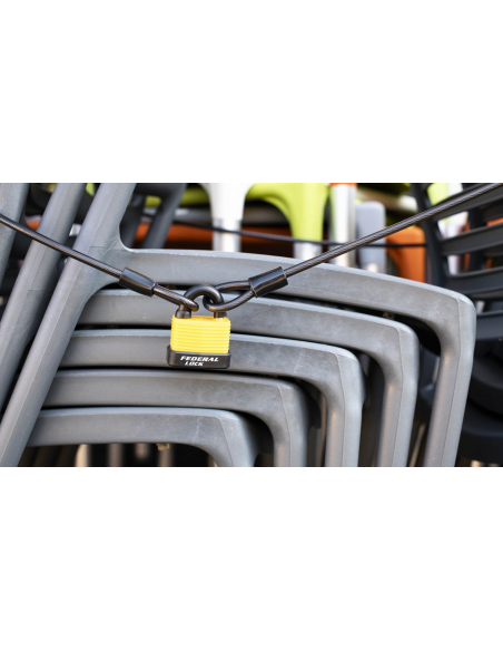 Câble antivol Twisty, vélo, abris de jardin, câble acier 1.80m - THIRARD Câble