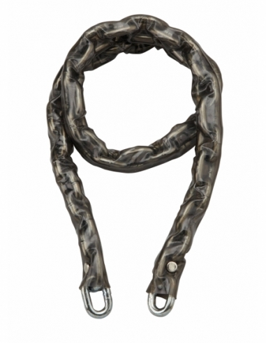 Chaîne acier cémenté zingué Loops, vélo, barrières, Ø 8mm, 1.2m, gaine PVC - THIRARD Chaîne