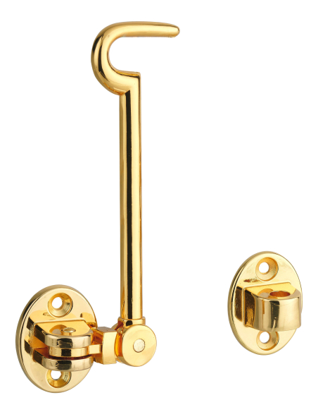 Crochet de sécurité laitonné, 150mm - THIRARD Entrebailleurs de porte