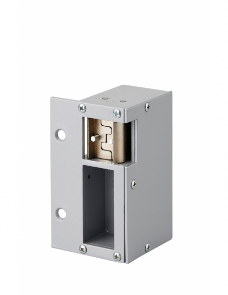 Gâche électrique pour serrure horizontale en applique, réversible, 12V, compatible extérieur, gris - THIRARD FBA