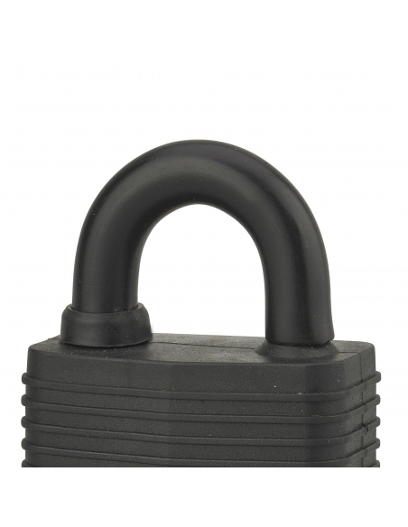 Cadenas à clé Slice, extérieur, 40mm, gainé PVC, 2 clés laiton nickelé - THIRARD FBA