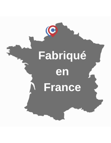 Verrou à bouton Trafic 6 pour porte d'entrée, cylindre 45mm, acier, 4 clés, époxy or - THIRARD FBA