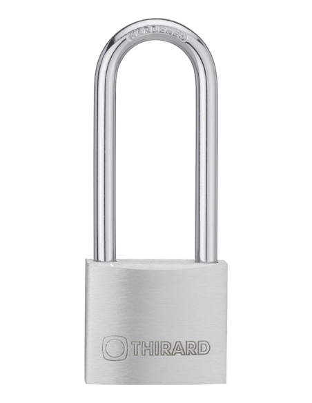 Cadenas à clé Maxium , intérieur, aluminium, anse demi haute, 40mm, 2 clés - THIRARD FBA