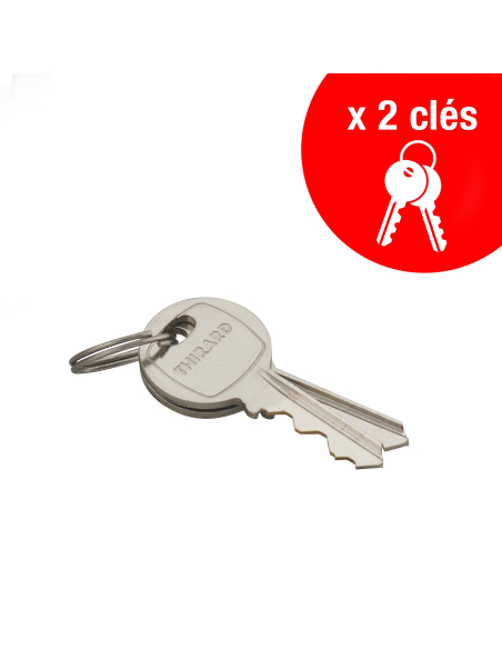 Cadenas à clé Maxium , intérieur, aluminium, anse demi haute, 40mm, 2 clés - THIRARD FBA