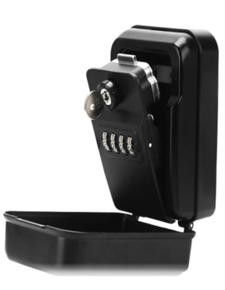 BOITE À CLÉS murale à combinaison couvercle de protection et clés de secours Boîte à clés