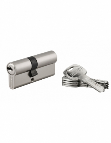 Cylindre de serrure double entrée Trafic 6, 30x40mm, anti-arrachement, anti-perçage, nickel, 5 clés - THIRARD FBA