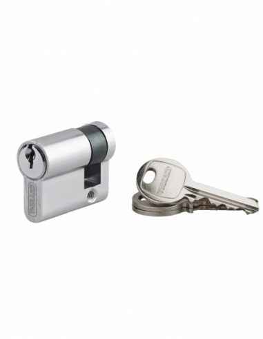 Demi-cylindre de serrure Ecopro, 30x10mm, anti-arrachement, 3 clés, nickel - SP FBA