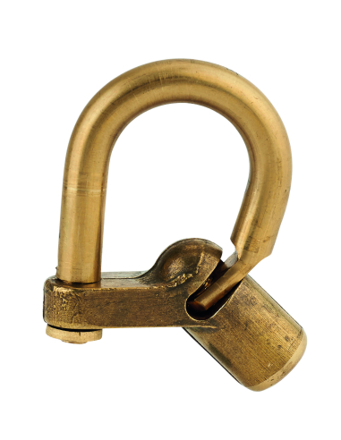 Cadenas d’artillerie 29c, talon coudé, anse laiton, triangle 5mm - THIRARD FBA
