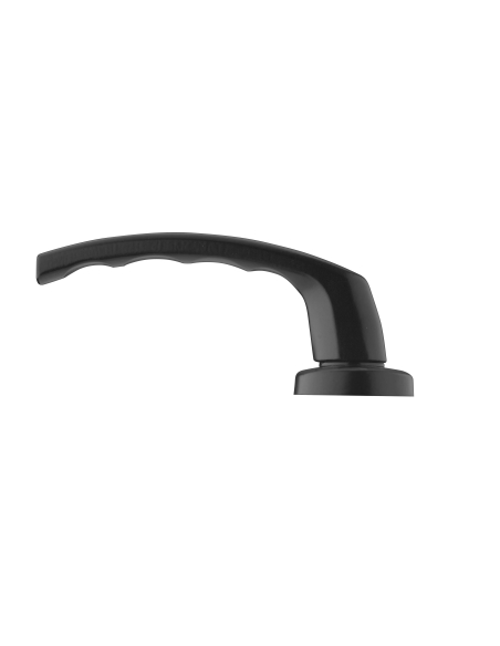 Ensemble de poignées pour porte palière Sultane trou de cylindre, carré 7mm, entr'axes 195mm, noir - THIRARD FBA