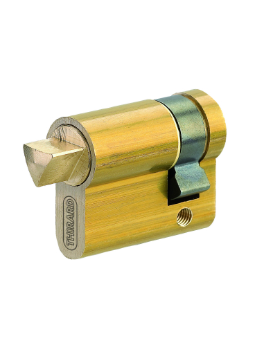 Demi-cylindre HG 30x10mm, triangle externe, laiton - THIRARD Demi-cylindres