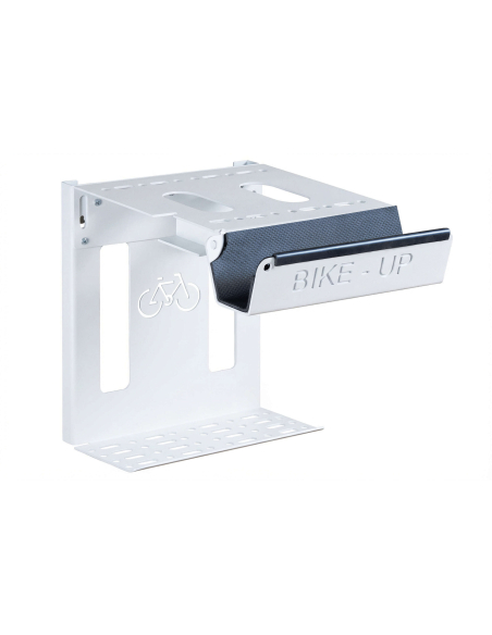 Porte-vélo mural BikeUp, support de rangement pour vélo, fixation murale blanc - THIRARD Porte-vélo