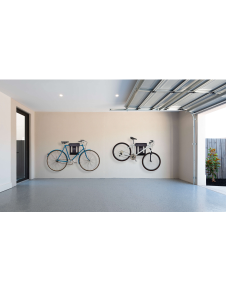 Porte-vélo mural avec verrouilleur BikeUp, support de rangement pour vélo, fixation murale noir - THIRARD Porte-vélo