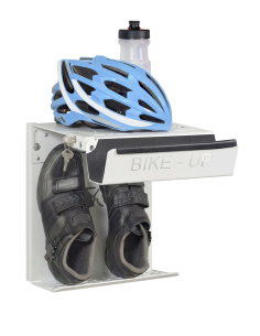 Porte-vélo mural avec verrouilleur BikeUp, support de rangement pour vélo, fixation murale blanc - THIRARD Porte-vélo