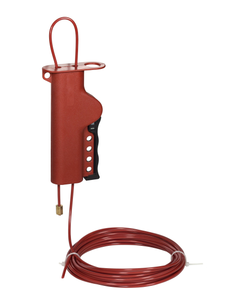 Câble de consignation de sécurité ajustable en plastique Ø 3,2 mm 2,5 m - THIRARD Consignation électrique