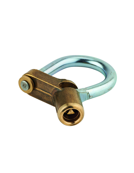 Cadenas d’artillerie 29 , talon coudé, anse acier zingué, condamnation triangle 5 mm - THIRARD FBA