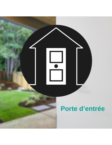 Verrou à bouton Apache pour porte d'entrée, cylindre 50mm, acier, 3 clés, époxy or - THIRARD FBA