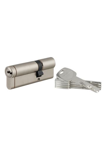 Cylindre de serrure débrayable Transit 1, 30x60mm, 5 clés, nickelé - THIRARD FBA