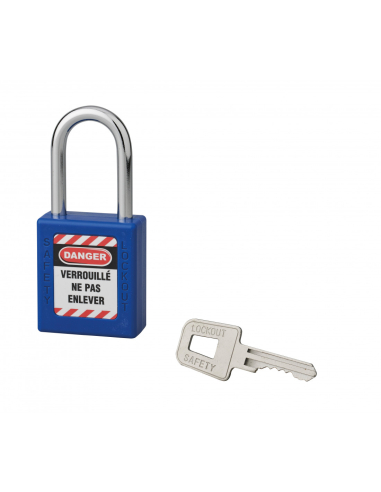 Cadenas de consignation 40mm, anse 38mm, Bleu, variure A - Thirard FBA