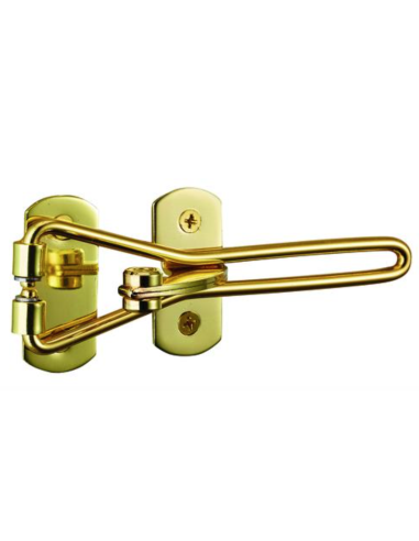Entrebailleur pour porte d'entrée, taquet d'arrêt, 142mm, doré - THIRARD Entrebailleurs de porte