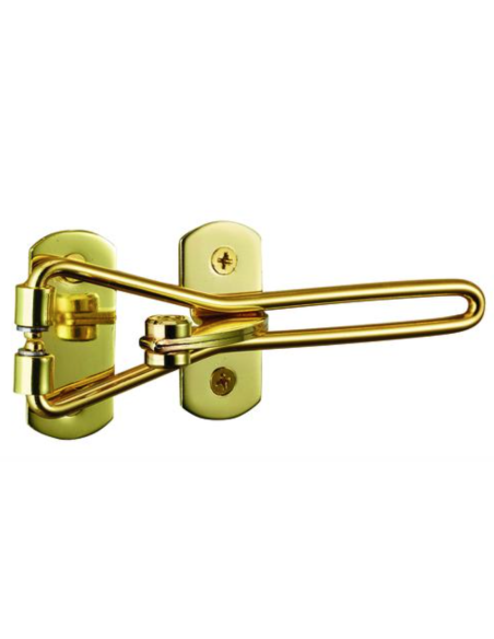Entrebailleur pour porte d'entrée, taquet d'arrêt, 142mm, doré - THIRARD Entrebailleurs de porte