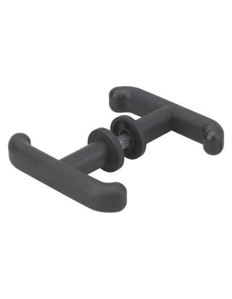 Ensemble de poignées pour porte de garage, carré 8mm, noir - THIRARD Poignée de porte de garage