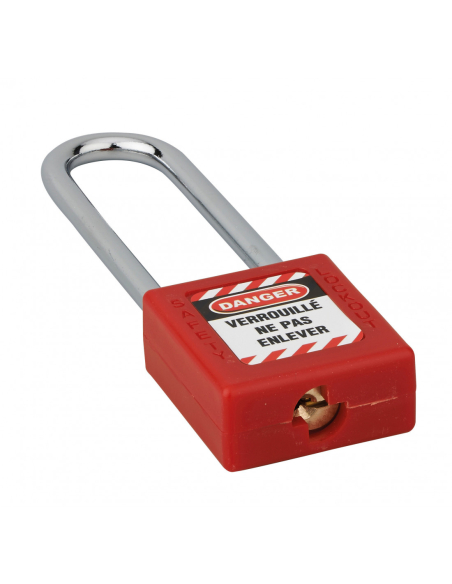 Cadenas de consignation 40mm, anse 76mm, Rouge, variure B - Thirard Cadenas de consignation