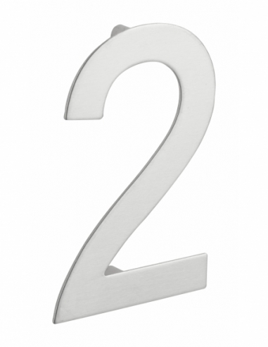 Chiffre 2 à visser, inox, H.100mm - THIRARD FBA