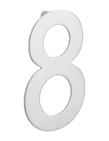 Chiffre 8 à visser, inox, H.100mm - THIRARD Chiffres maison extérieur