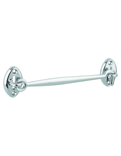 Crochet de sécurité pour porte et fenêtre chromé 150 mm - THIRARD Entrebailleurs de porte