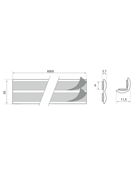 Bande de protection adhésive en PVC 6 mètres x 10 mm - THIRARD Protection de la personne