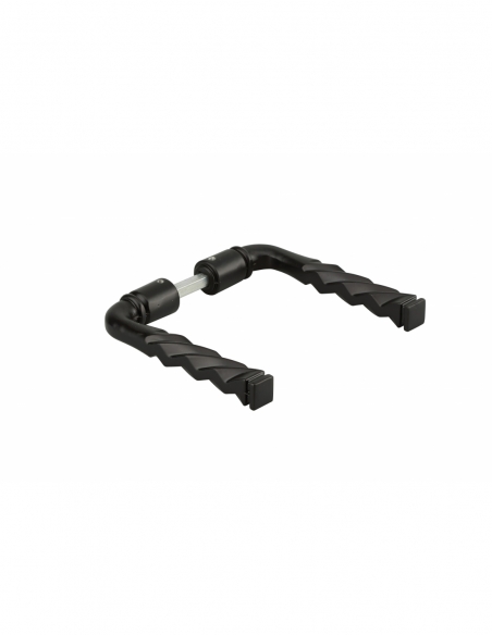 Béquille double de Porte alu torsade carré 6 mm x 80mm 1 portée pour Porte d'entrée - THIRARD Béquille