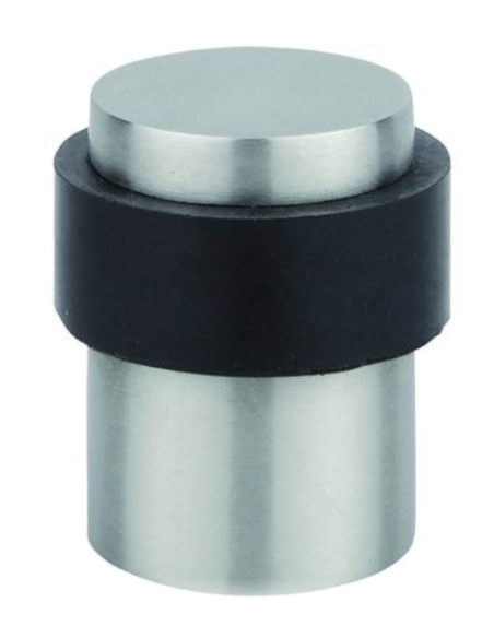 Butoir de porte, corps inox, bague caoutchouc, inox - THIRARD Butoir à poser