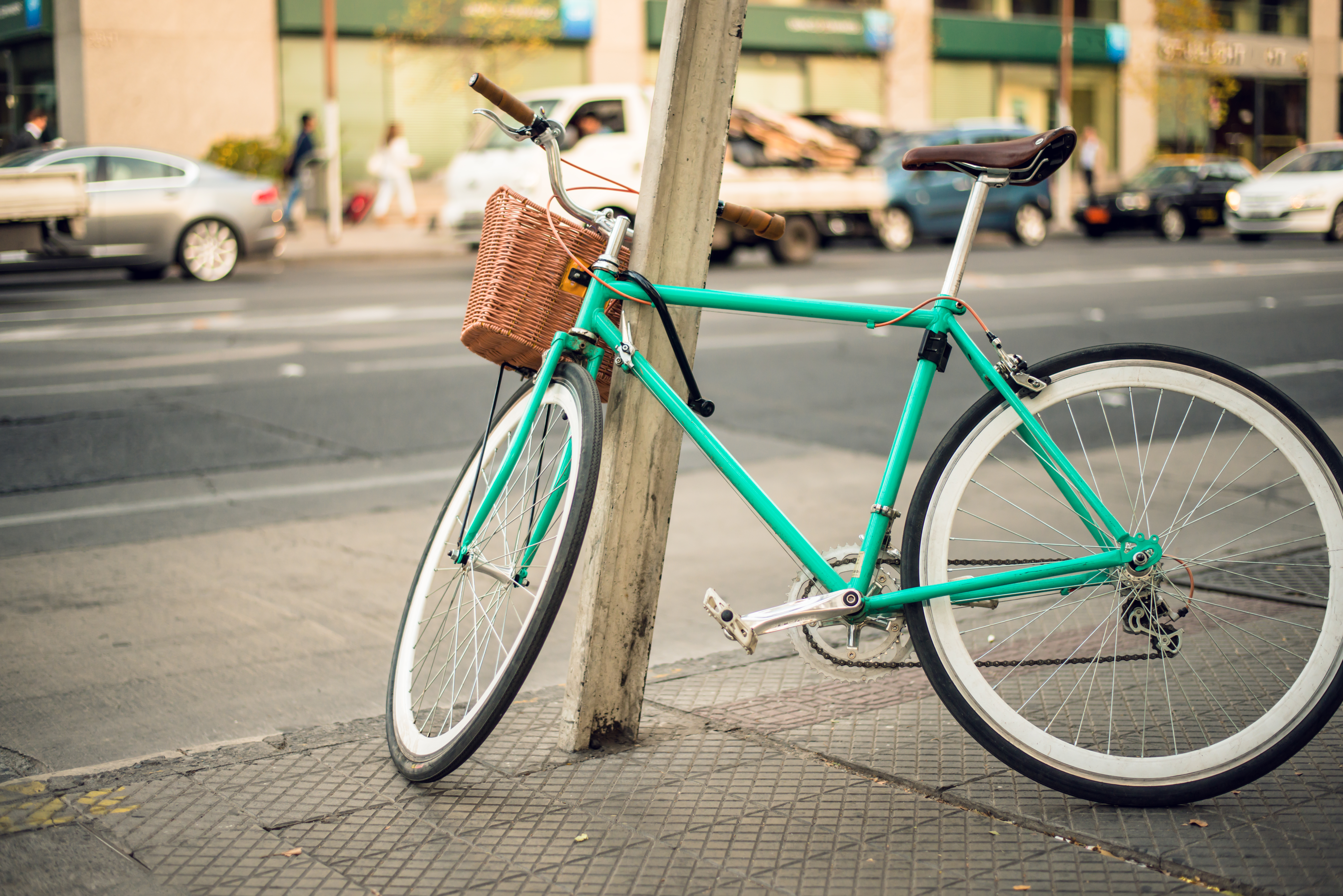 Vélo avec antivol